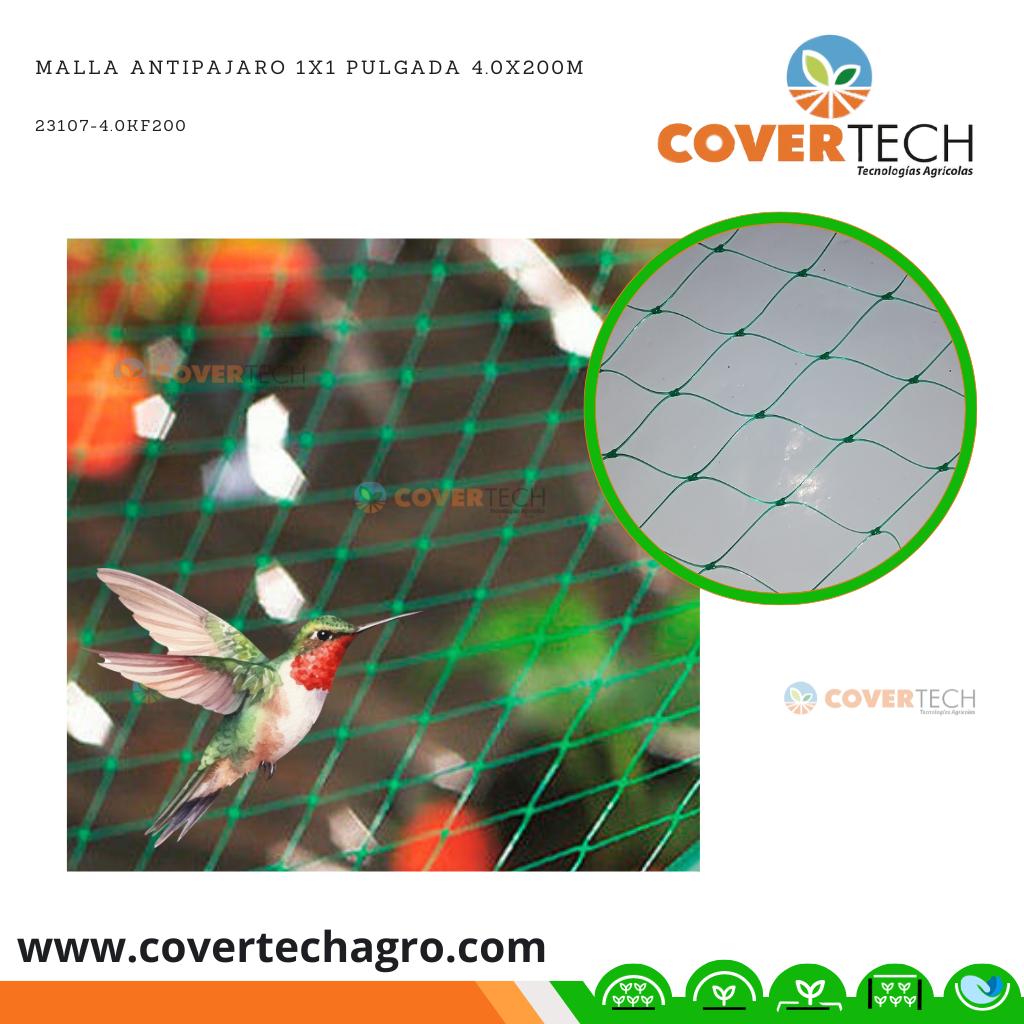  Malla Antipajaro 1x1 pulgada 4.0x200m