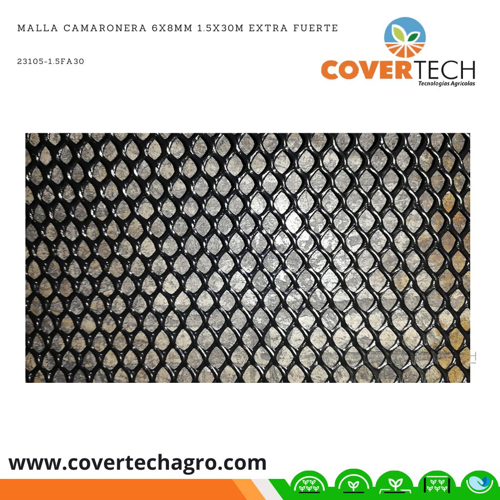 Malla Camaronera/Cafetera 6x8mm 1.5x30m extra fuerte