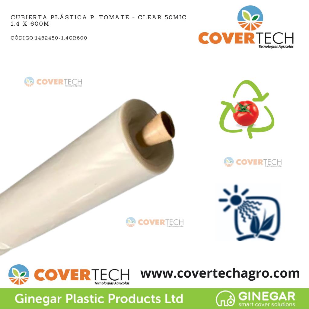 Cubierta plastica p. Tomate - Transparente 50Mic (2milesimas) 1.4 X 600m C824