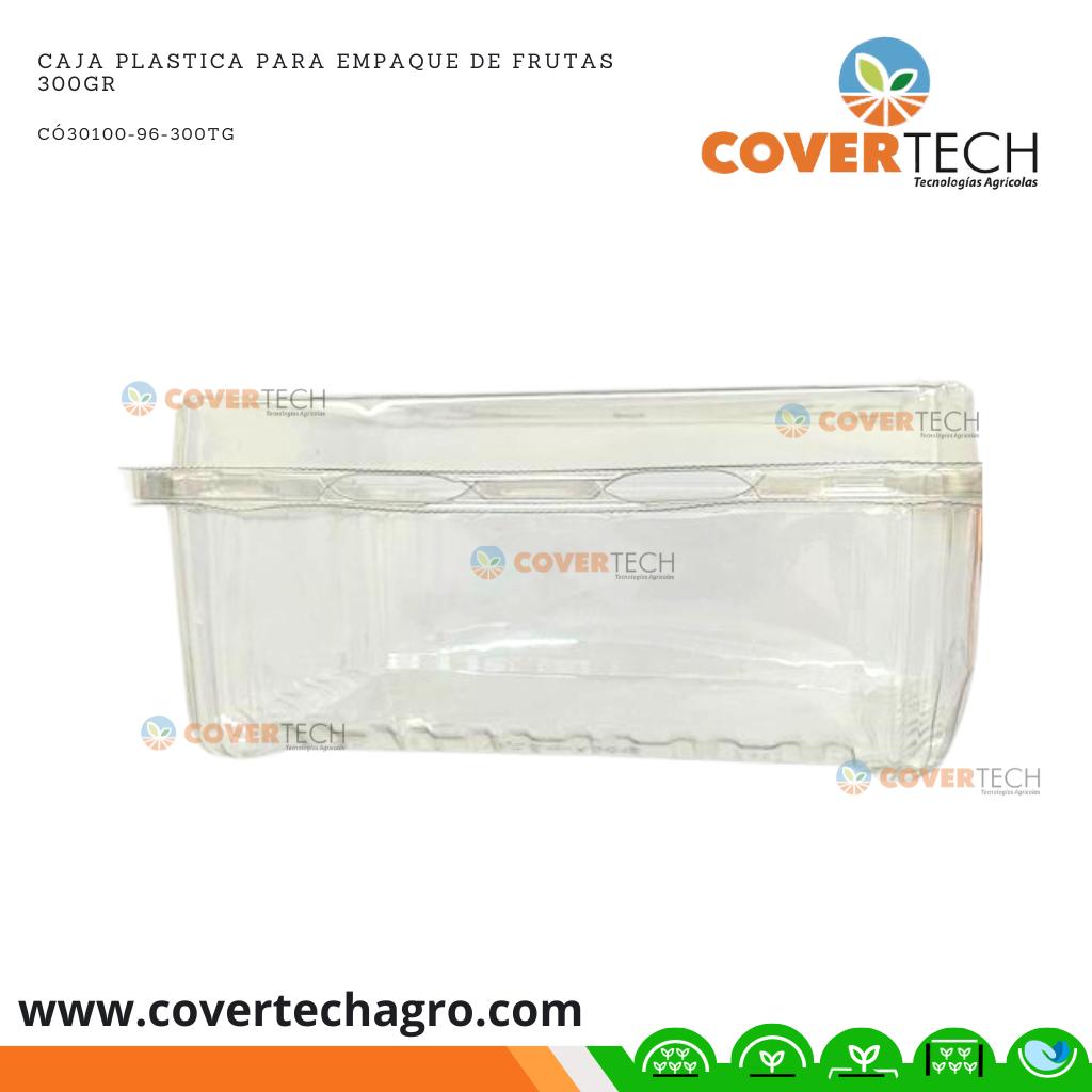  Caja plastica para empaque de frutas 300gr