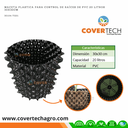 Maceta plastica para control de raices de PVC 20 Litros 30x30cm