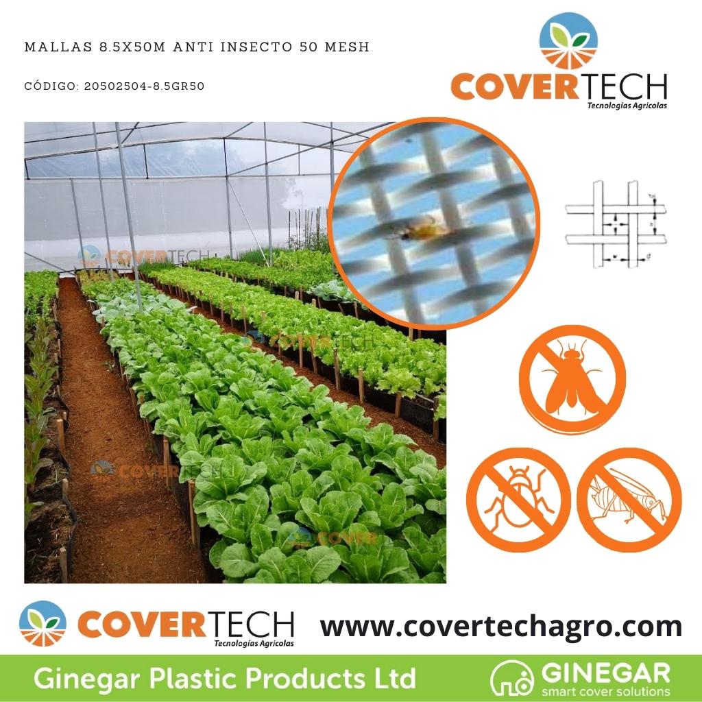 Mallas 8.0x100m Anti Insecto 50 Mesh (4+4)