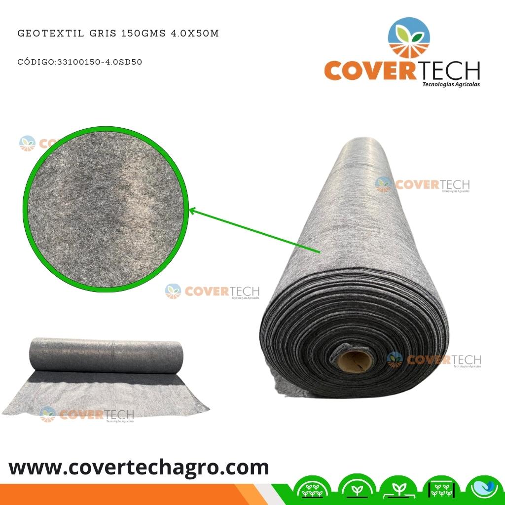 Geotextil Negro 4.0x50m 150gsm Covertech