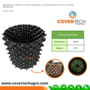 Maceta plastica para control de raices de PVC 50 Litros 40x40cm