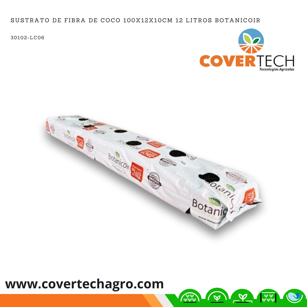 Sustrato de Fibra de Coco 100x12x10cm 12 Litros Botanicoir