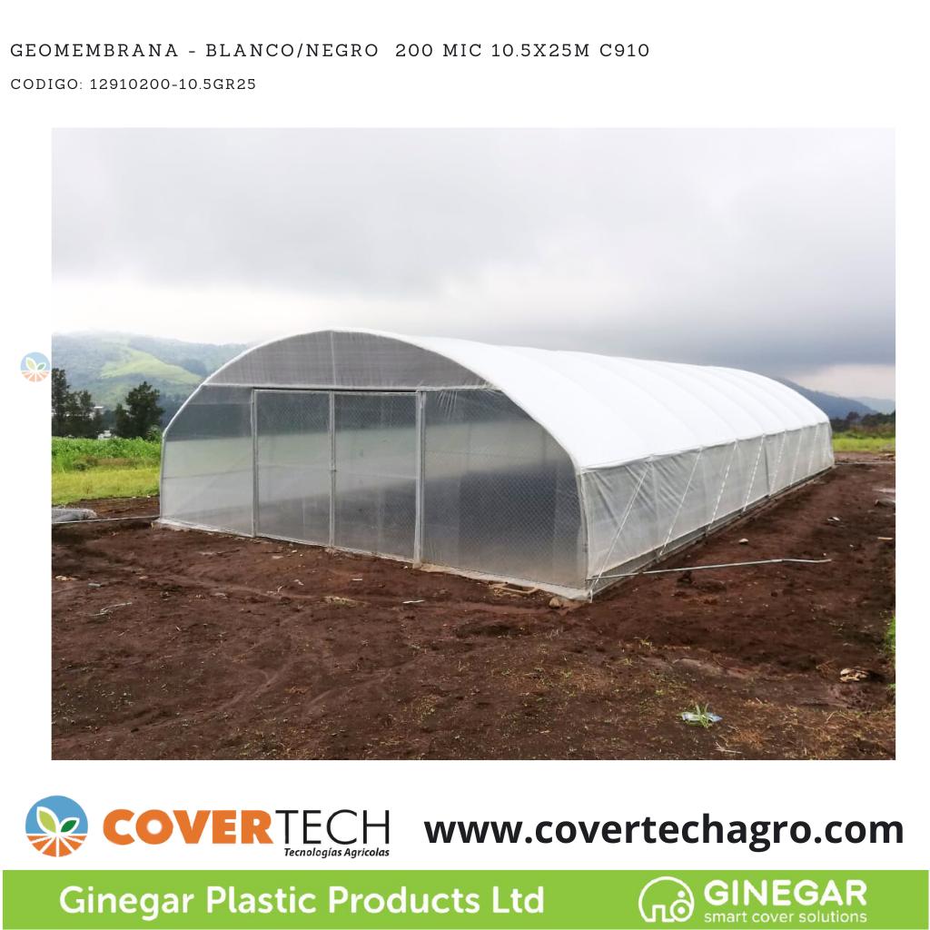  Geomembrana - Blanco/Negro  200Mic (8milesimas) 10.5x25m C910
