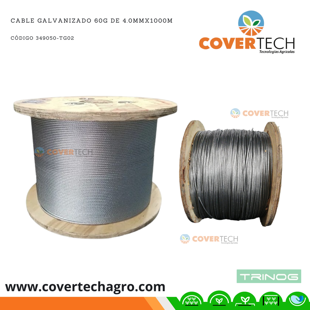  Cable galvanizado 60g de 3.5mm 1000m