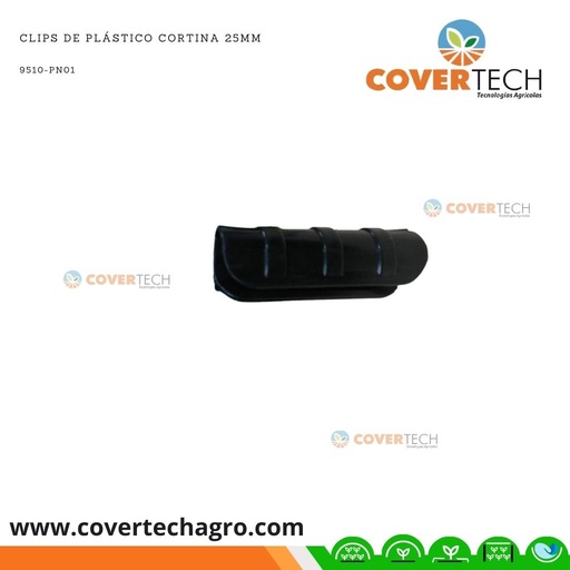 [9510-PN01]  Prensa plastica para tubo de 1¨ (25mm) x 85mm negra