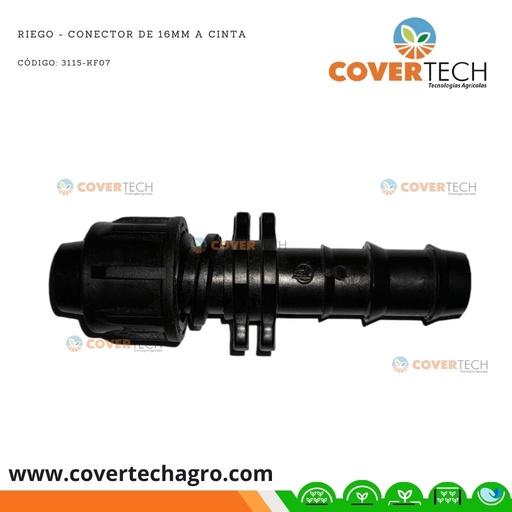 [3115-KF07]  Riego - Conector de 16mm (3/8") a cinta