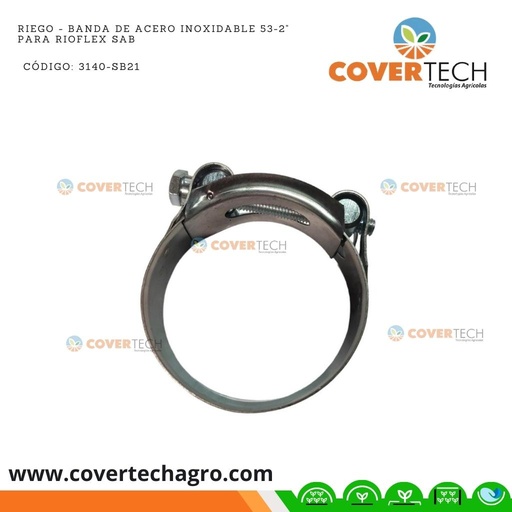 [3140-SB21]  Riego - Banda de acero inoxidable 53-2" para Rioflex SAB Italia