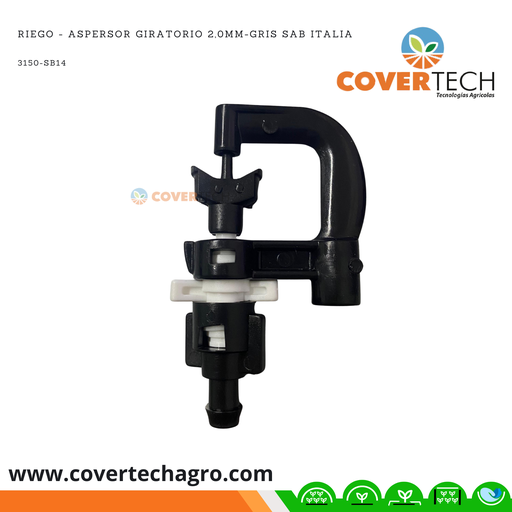 [3150-SB14]  Riego - Aspersor giratorio 2,0mm-gris SAB Italia