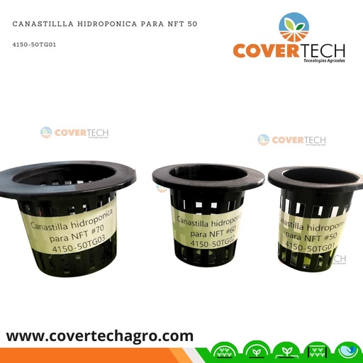 [4150-50TG01] Canastilla hidroponica para NFT 50