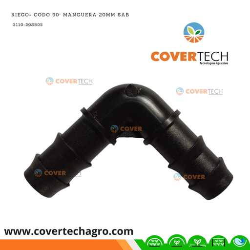 [3110-20SB05] Riego- Codo poliducto 20mm (1/2")  SAB Italia