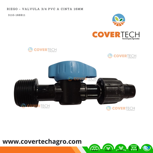 [3110-16SB11] Riego - Valvula PVC 3/4" a cinta SAB Italia