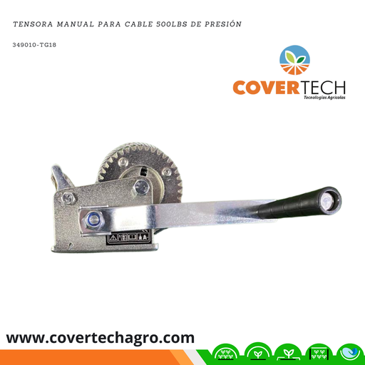[349010-TG18] Tensora Winch manual para cable 800lbs de presión