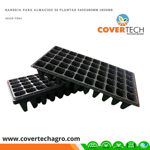 [30103-TG04] Bandeja para almacigo 32 plantas 540x280mm 185gms