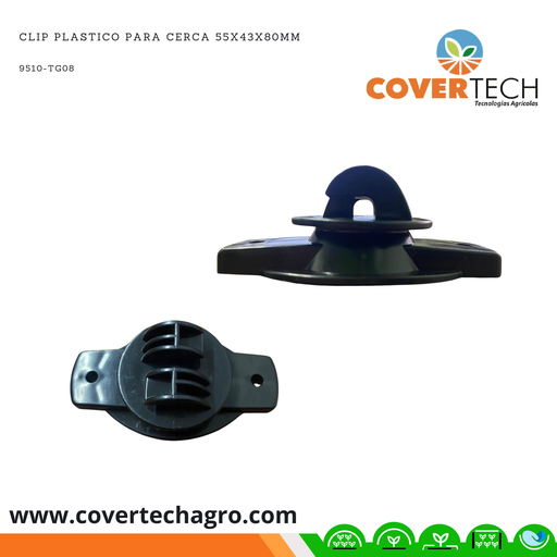 [9510-TG08] Clip plastico para cerca 55x43x80mm