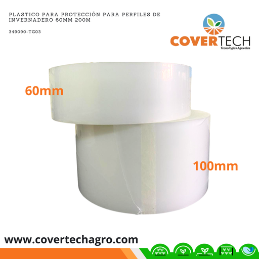 [349090-TG03] Plastico para protección para perfiles de invernadero 60mm 200m